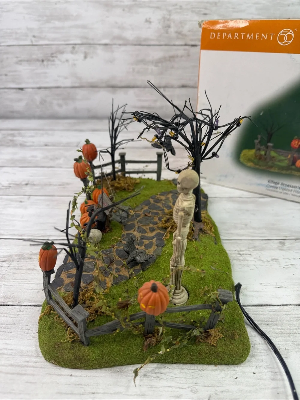 Department 56 Halloween Village Accessories Haunted Fiber Optic Backdrop 53075